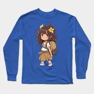 Back to school. Little Schoolgirl. Long Sleeve T-Shirt